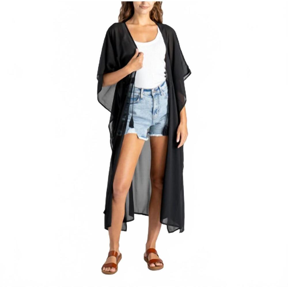 NEW ALLTHREADS women's riviera wrap in black